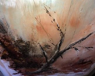 Fine Arts Landscape Oil Painting Signed Artist On Canvas