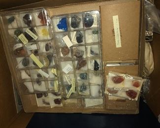 Rare Old Collections Of Rare Rock Types That Are Labeled. Some Are Polished.