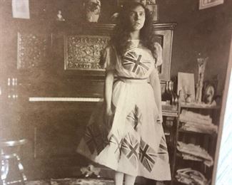 Original Family Full Room Portrait With Original Floral Vase In The Background