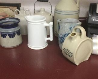 Lot Of Vintage EarthenStoneware Decor