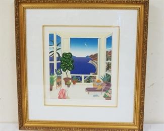 1080	THOMAS MCKNIGHT FRAMED & MATTED PRINT SIGNED & NUMBERED 785/950, APPROXIMATELY 28 IN X 31 IN OVERALL
