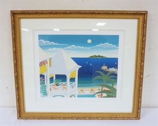 1081	THOMAS MCKNIGHT FRAMED & MATTED PRINT SIGNED & NUMBERED 86/200, APPROXIMATELY 30 IN X 27 IN
