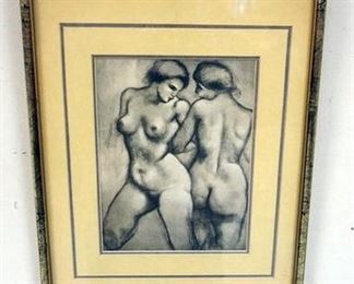 1132	ARTISTIDE MAILLOL PRINT OF NUDES, APPROXIMATELY 11 3/4 IN X 14 1/2 IN OVERALL
