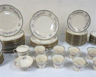 1141	LENOX SERENADE DINNERWARE INCLUDING 24 - 11 IN PLATES, 17 - 8 1/4 IN PLATES, 12 - 6 1/2 IN PLATES, 9 CUPS, 15 SAUCERS
