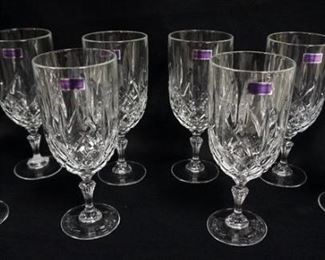 1142	WATERFORD LEAD CRYSTAL MARQUIS 8 1/2 IN GOBLETS, LOT OF 8
