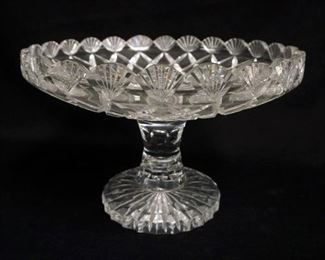 1148	LARGE CUT GLASS COMPOTE, APPROXIMATELY 12 IN X 8 IN H
