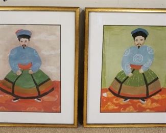 1243	ASIAN EMPERORS PRINTS, FRAMED, APPROXIMATELY 21 IN X 28 IN
