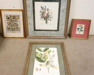 1247	BOTANICAL PRINTS, LOT OF 4, LARGEST APPROXIMATELY 37 IN X 44 IN
