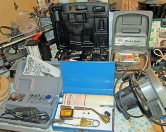 Some of many hand, cordless, and corded tools