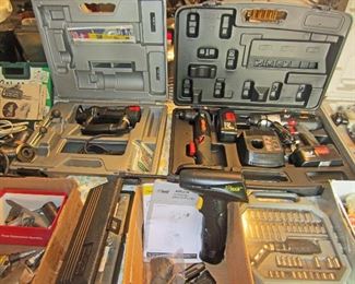 Some of many hand, cordless, and corded tools