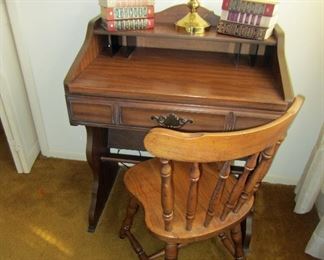 One of two small desks