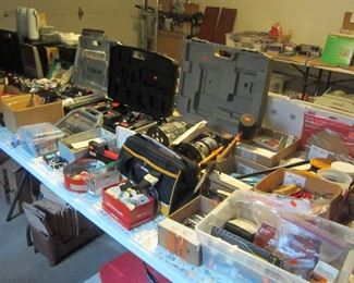 Many hand, cordless, and corded tools