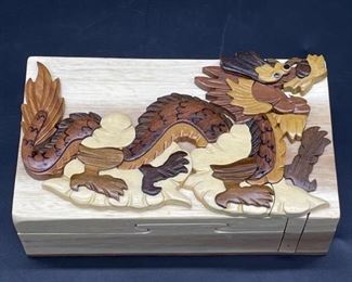Hand Carved Dragon Puzzle Box, from Vietnam