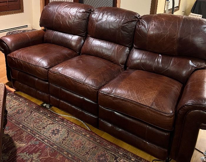 All Leather Couch 