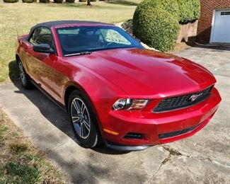 2012 Ford Mustang Convertible 6 Cylinder 3.7L DOHC 
