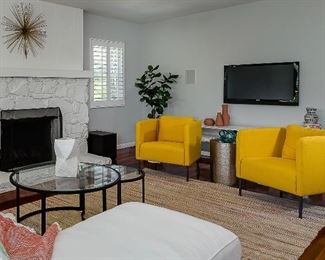 Coffee tables are available 