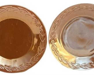 Fire King Peach Lustre Plates