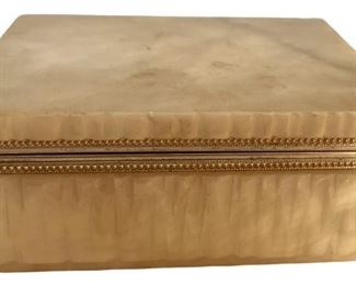 Genuine Alabaster Jewelry Box