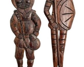 Hand Carved Wooden Spoon Fork