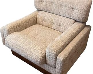 Mid Century Wool Upholstered Chair