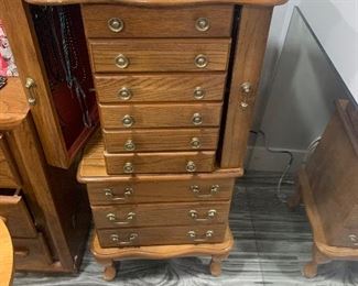 Beautiful wooden Jewelry cabinet. 