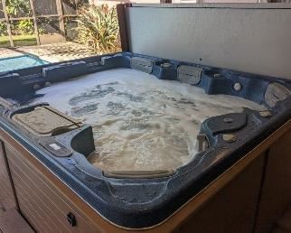 Manhattan line thermospa hot tub. Top of the line. Seats 6-8. One of the largest hot tubs on the market. All the bells and whistles. 