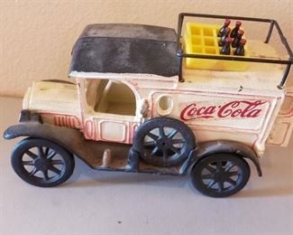 Coca Cola cast iron vintage truck