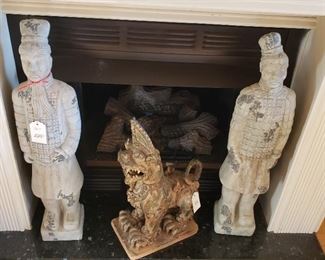 Asian statues