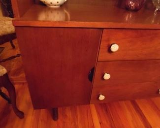 Mid Century Modern China cabinet with amazing detail