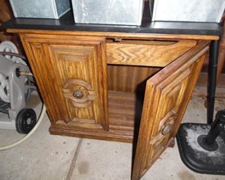 Vintage storage cabinet, you never know what you will find in the garage