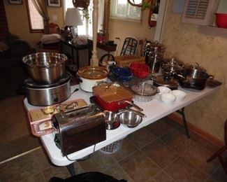 Pots, pans, steamers, and pasta cookers
