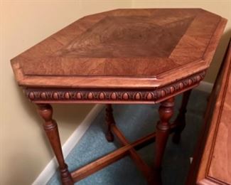 Vintage Inlaid Side Table