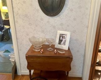 Vintage Wooden Tea Cart