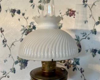 (2) Matching Vintage Hanging Hurricane Lamps