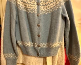 Vintage Hand Knitted Wool Sweater Norway