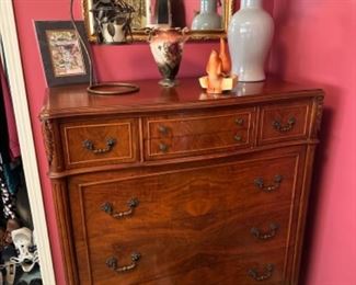 Vintage Bow Front Chest of Drawers
