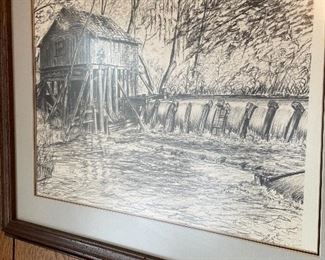 "Rikard's Mill " print near Beatrice, AL