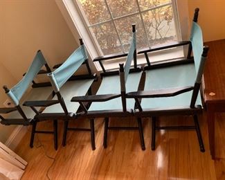 #32	Set of 4 Directors Chairs (as is fabric)	 $100.00 
