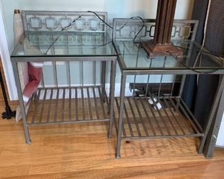 #41	Silver Metal End Table w/Shelf - 21x18x30T	 $100.00 
#42	Silver Metal End Table w/Shelf - 21x18x30T	 $100.00 
