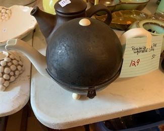 #129	Bavarian Tea Pot w/Metal Cozy	 $50.00 

