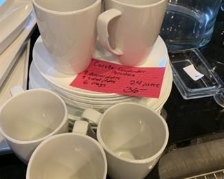 #143	Corelle 24 pc. China	 $35.00 
