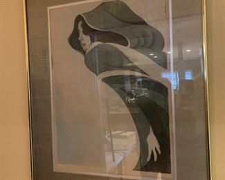 #150	Signed & Numbered 14/90 Picture of Woman in a Cape	 $225.00 
