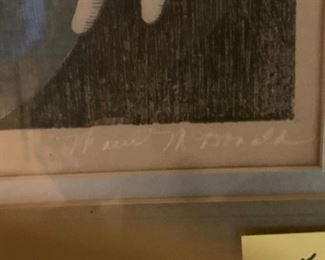 #150	Signed & Numbered 14/90 Picture of Woman in a Cape	 $225.00 
