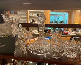 Waterford Crystal Decanter and glasses