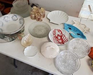 Seashell Plates, Bowls & Serving Pieces