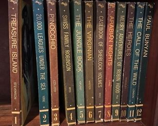 Complete Set Lot of 12 Educator Classic Library Books 1968 1-12 Kipling London More