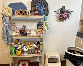 Trays; Cleaning Supplies; Candles; Placemats; Chair Pads; Dish Towels and Cloths; Step Stool; Trash Can