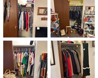 Ladies Clothes - Mainly Sizes Large; XL; 14/16
Shoes & Boots Mainly Sizes 6-1/2 & 8 & 8-1/2 Wide