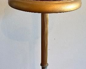 Vintage Art Deco  Greyhound Dogs Metal Smoke Ashtray Stand