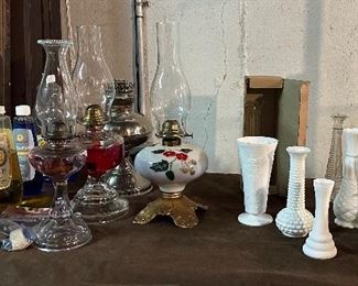 Oil Lamps; Oil; Vases